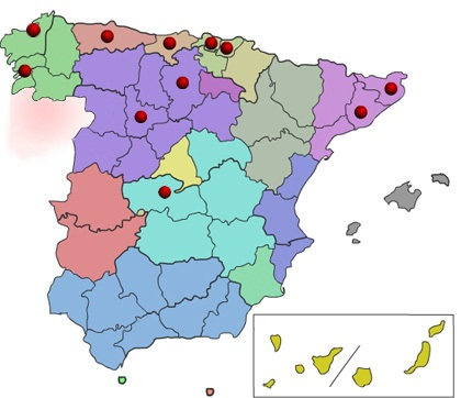 Mapa de distribuidores